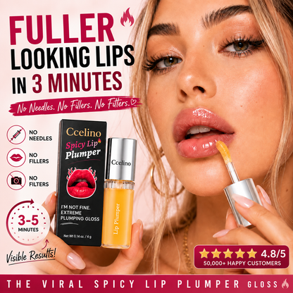 Ccelino®Edible Spicy Lip Plumper - Fuller-Looking Lip Plumper Gloss