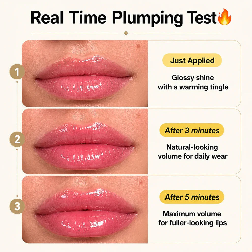 Ccelino®Edible Spicy Lip Plumper - Fuller-Looking Lip Plumper Gloss